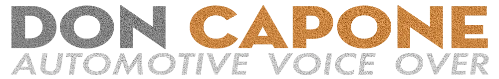 Don Capone Automotive Voice Over and Automotive Voice Actor
