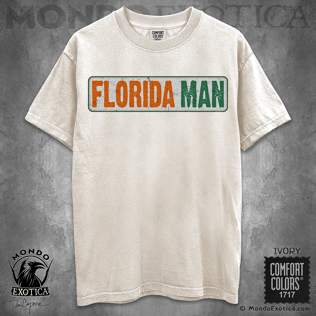 Florida Man T-Shirt featuring original Florida artwork by Don Capone