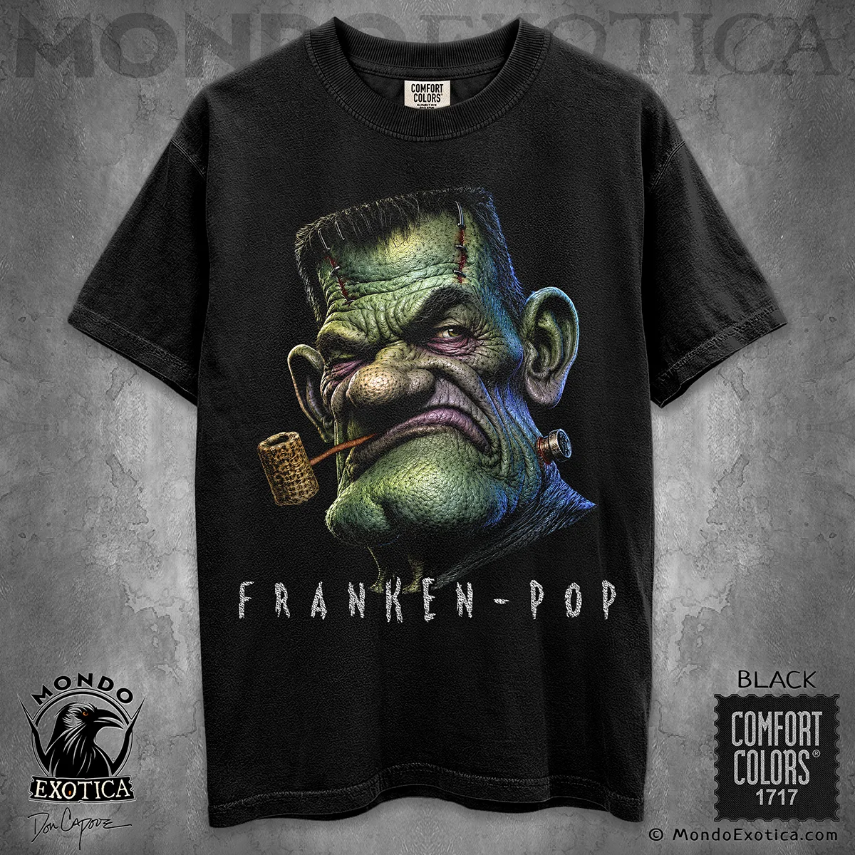 Franken-Pop Monster Art Shirt Retro Lowbrow Pop Art T-Shirt Unique Frankenstein Monster Shirt