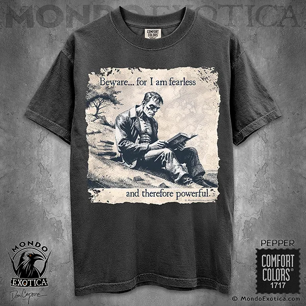 Frankenstein Monster Reading Frankenstein Mary Shelly T-Shirt