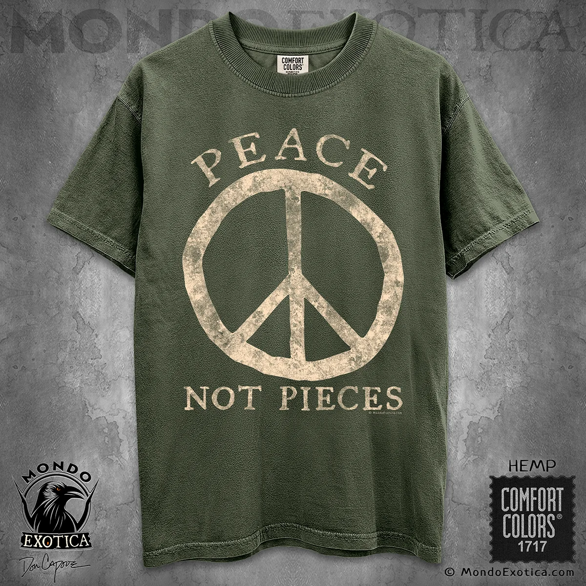 Peace Sign T-Shirt featuring original peace symbol artwork by Don Capone