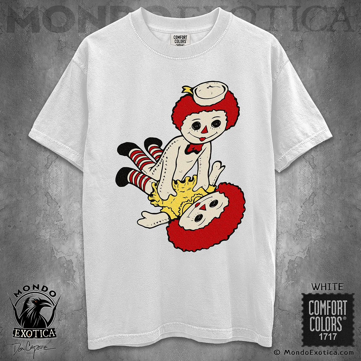 Raggedy Ann and Andy Underground Sex T-Shirt retro 1970s counterculture artwork