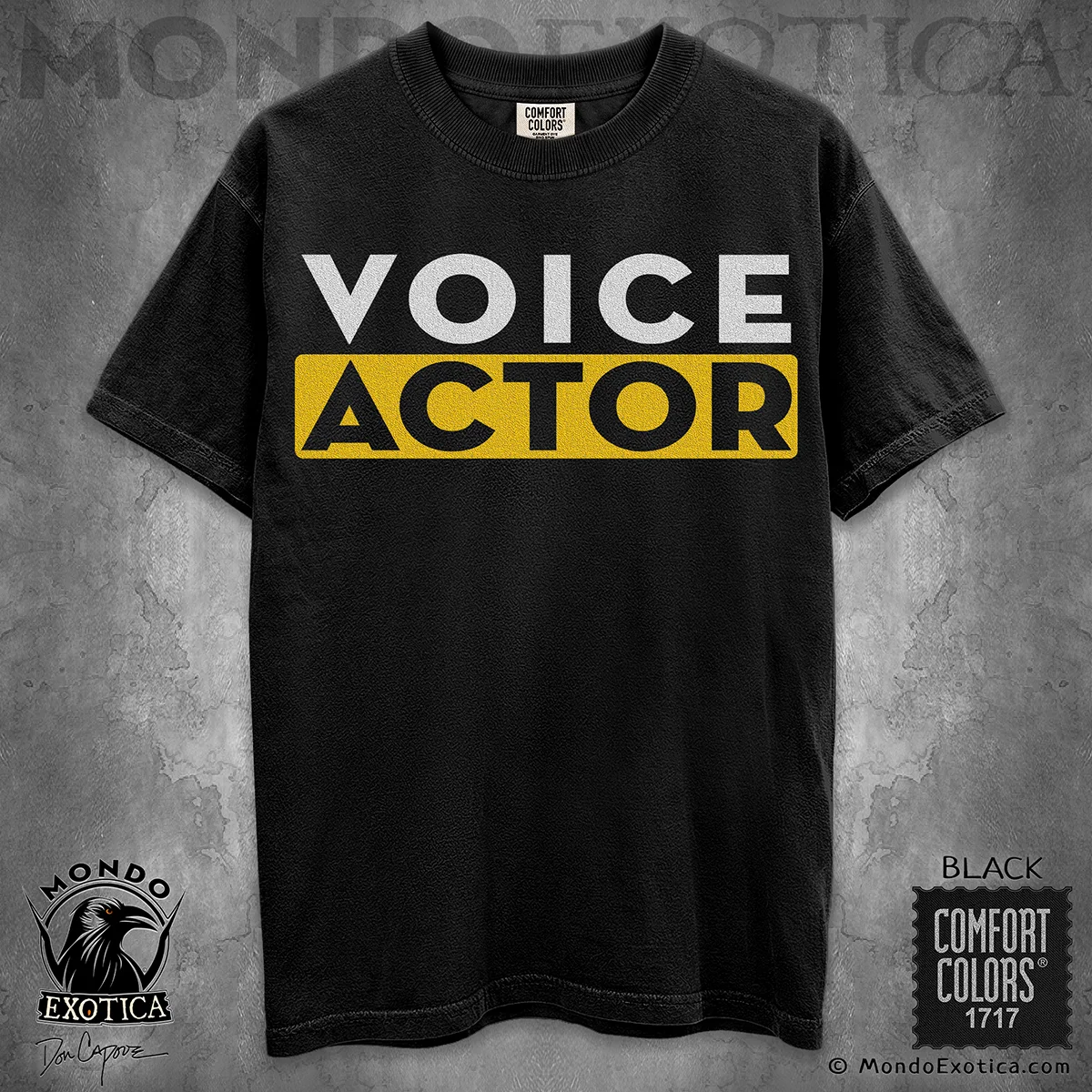 Voice Actor T-Shirt featuring original voice over artwork by Don Capone