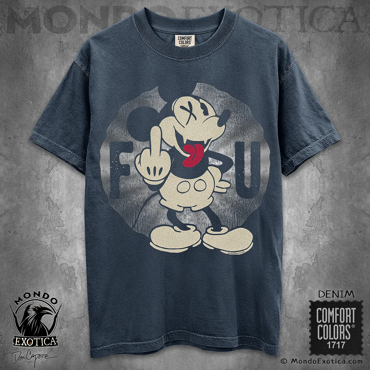 1929 Classic Cartoon Mouse T-Shirt featuring vintage retro cartoon mouse artwork by Don Capone